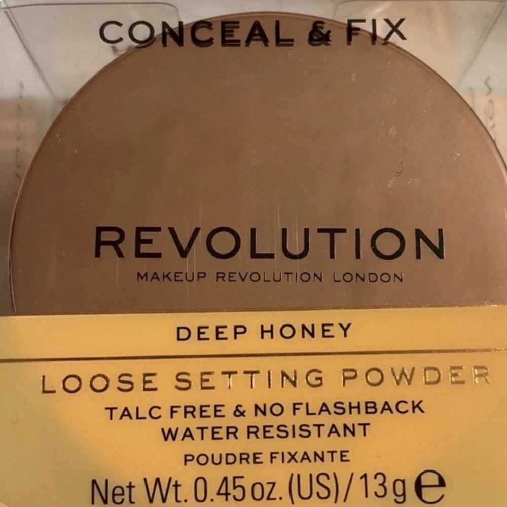 Revolution Conceal & Fix Loose Setting Powder - Deep Honey